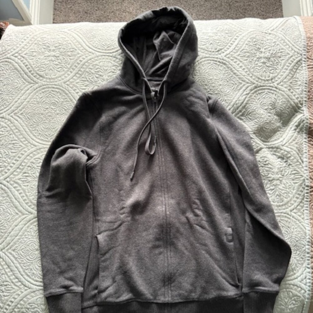 Mack Weldon Men's Small Grey Zip-Up Hoodie